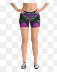 Download Hd Image Of Smiley Purple Emoji Shorts - Altino Yoga Pants Red,Cherry Emoji