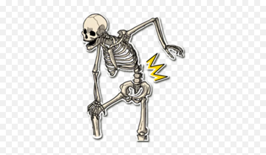 Telegram Sticker From Skeleton Bob By Osmeromar Pack Emoji,Skeleton With Bones Emoji