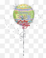 Happy Easter Dots And Stripes D - Balloon Kings Emoji,Easter Emojicon