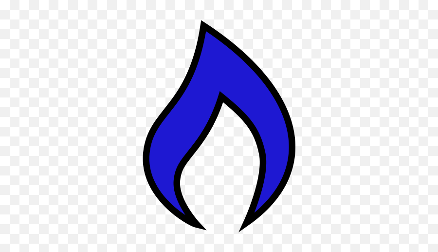 Blue Flame Png Svg Clip Art For Web - Vertical Emoji,Flame Emoji Pillow