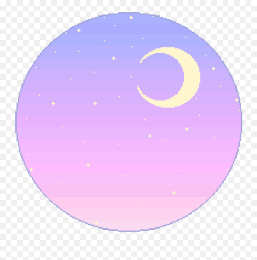 Sticker Moon Sky Pixel Sticker - Email Emoji,Moon July 17 Emoji