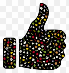 Thumbs Up Like Vegetables - Free Vector Graphic On Pixabay Dot Emoji,Facebook Emojis Vector