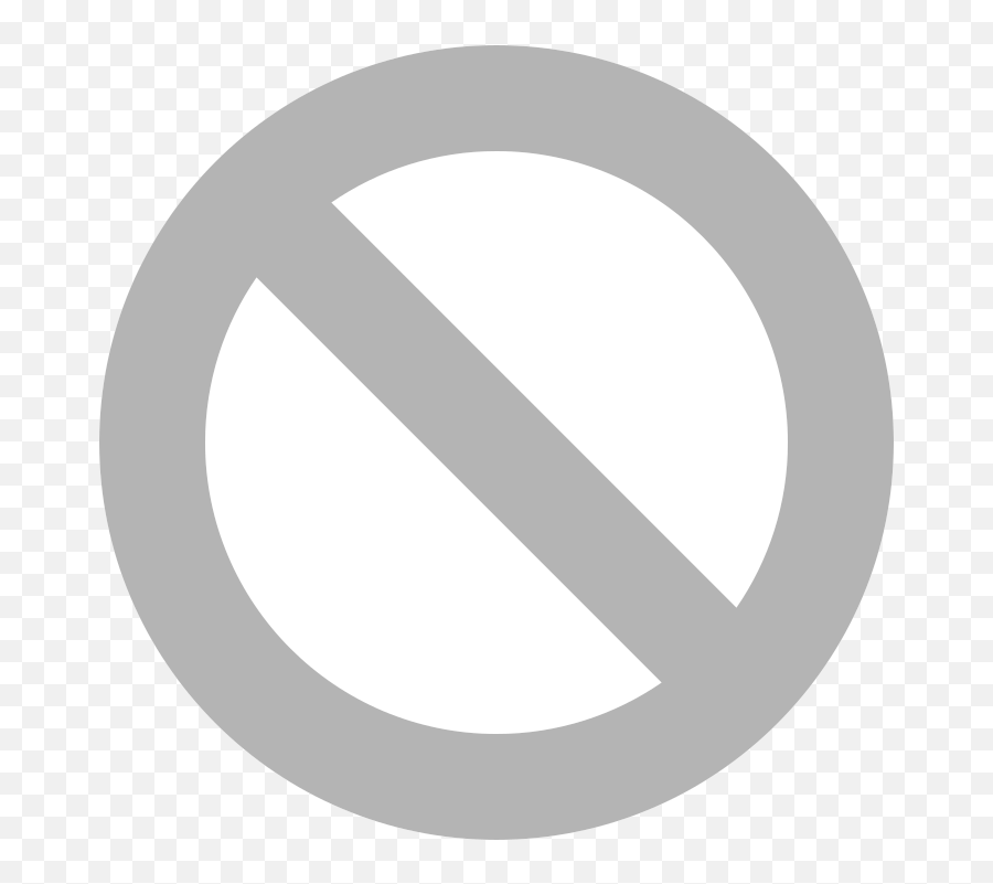 Eo Circle Grey White Not - Golden Gate Park Emoji,Not Allowed Emoji