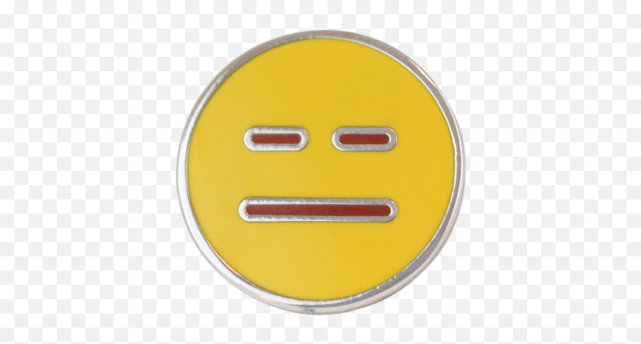 Neutral Emoji Pin - Solid,Pin Emoji Png