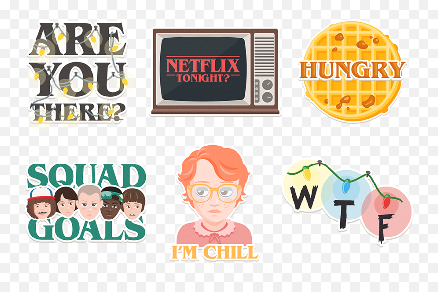 Stranger Things Emojis - Stranger Things Stickers Png,Snapchat Friend Emojis
