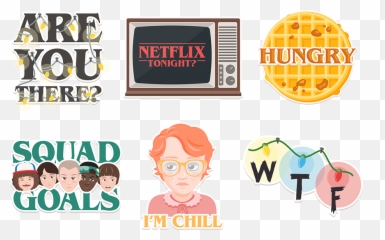 Stranger Things Emojis - Stranger Things Stickers Png,Snapchat Friend Emojis