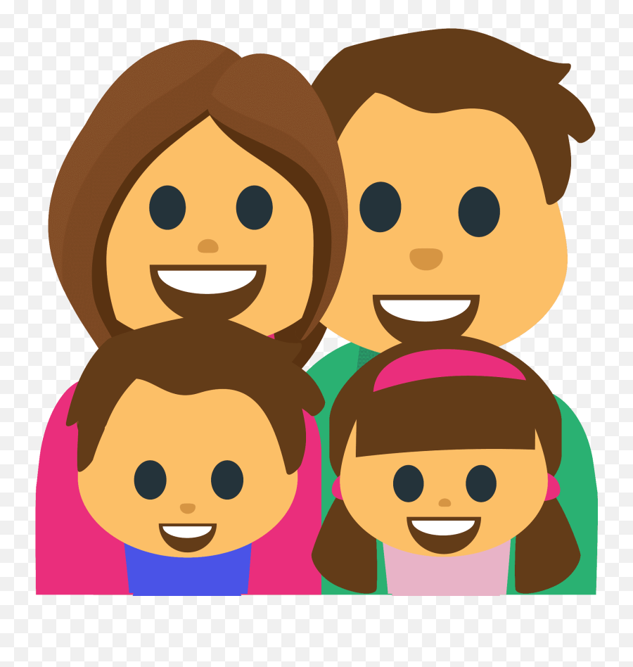 Family Man Woman Girl Boy Emoji Clipart Free Download - Man Woman Boy Girl Clipart,Girls Emoticon