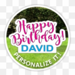 Big Happy Birthday Custom Lawn Sign - Event Emoji,Black Male Happy Birthday Emojis