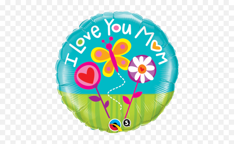 Products - Globos 14 Pulgadas I Love You Mom Flores Emoji,Fb Drinking Horn Emoticon