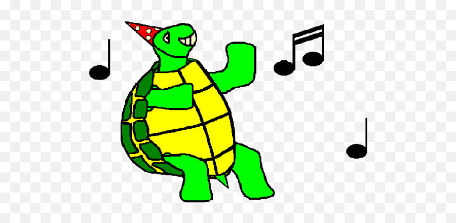 Cartoon Turtle Clip Art - Dot Emoji,Dancing Turtle Emoticon
