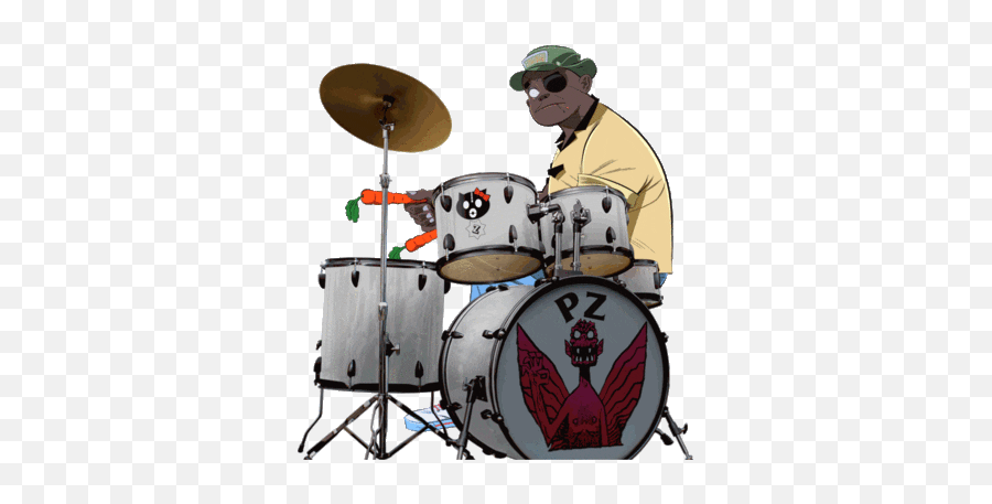 The Newest Drum Stickers On Picsart - Russel Gorillaz Drums Emoji,Drum Emoji