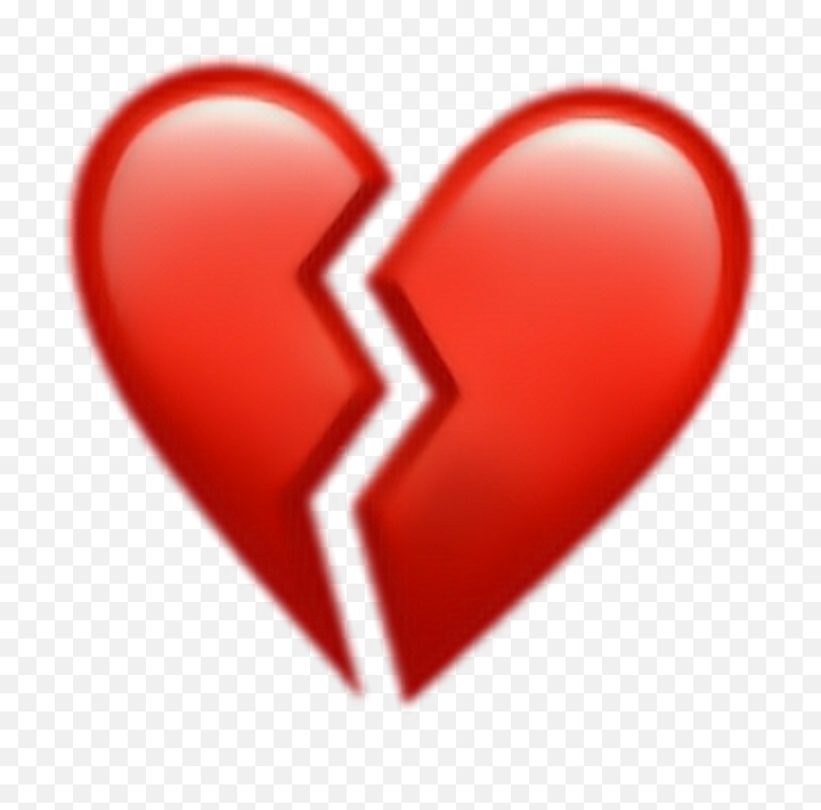 Corazón Sticker - Transparent Broken Heart Emoji,Heart Emoji Trasnparent
