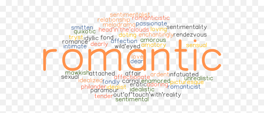 Synonyms And Related Words - Dot Emoji,Romantic Poetry Expression Of Emotions