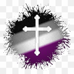 Asexual Cross Gifts Gear - Rainbow Star Of David Emoji,Cross Emoticon Number Pad