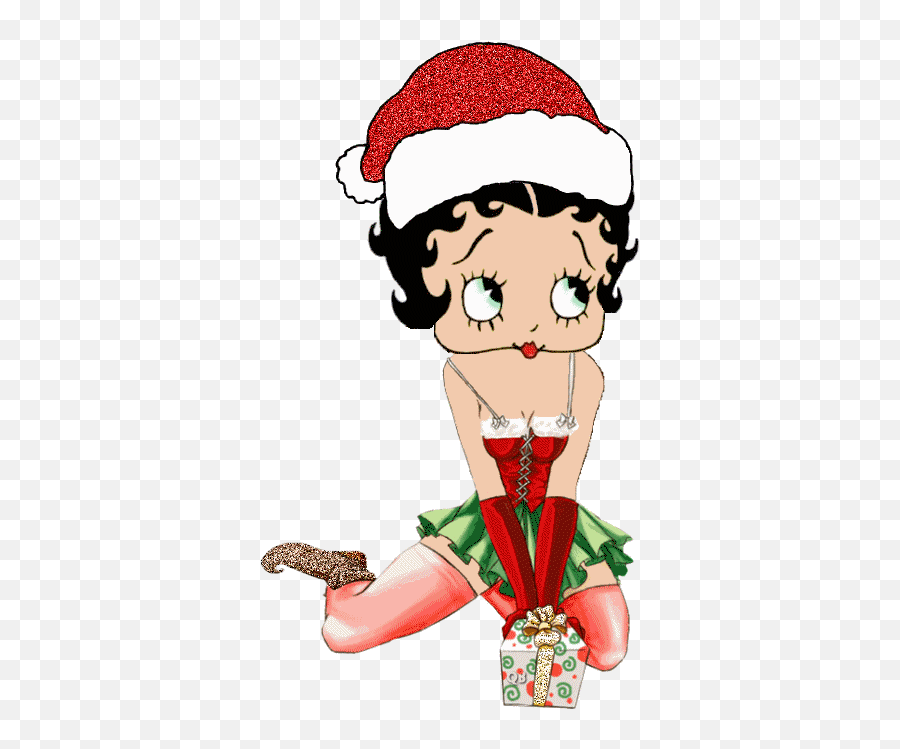 Free Betty Boop Christmas Card - Animated Betty Boop Christmas Emoji,Betty Boop Emoji