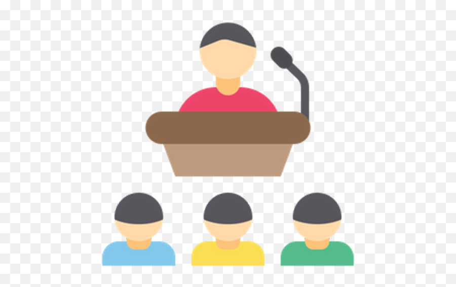 Ijie - Speaker On Podium Png Emoji,Retronym Emoticon