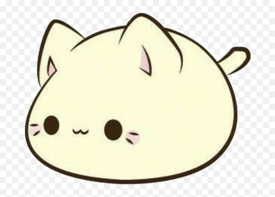 Cat Kawaii Blob Sticker By U2022u2022moonu2022u2022 - Soft Emoji,Blob Cat Emoji