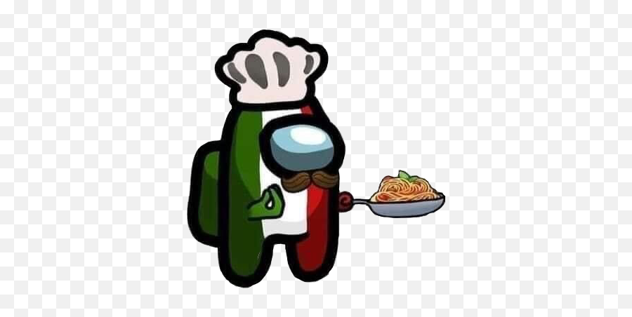 Impasta Italian Amongus Sticker By Phroggiexphrog - Among Us Funny Emoji,Pasta Emoji Png