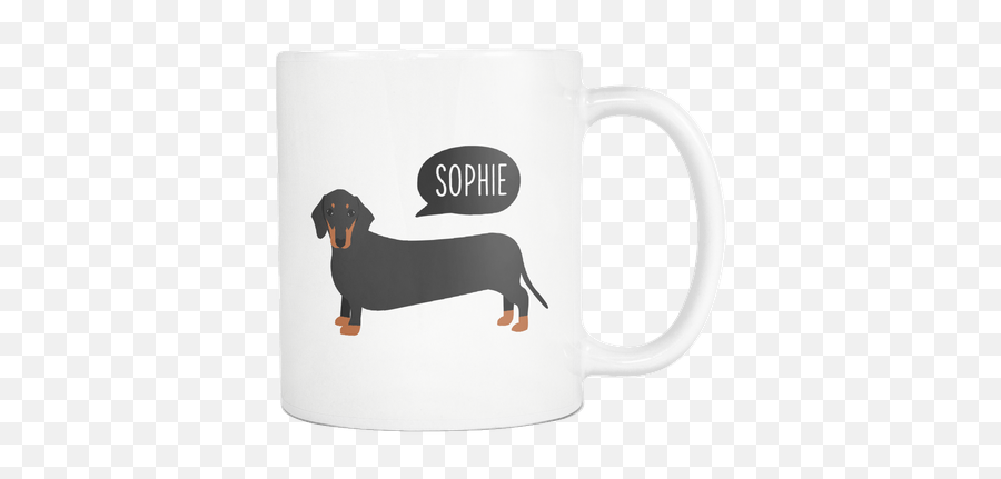 Personalize With Dog Name Pomeranian - Magic Mug Emoji,Basset Hound Emoji