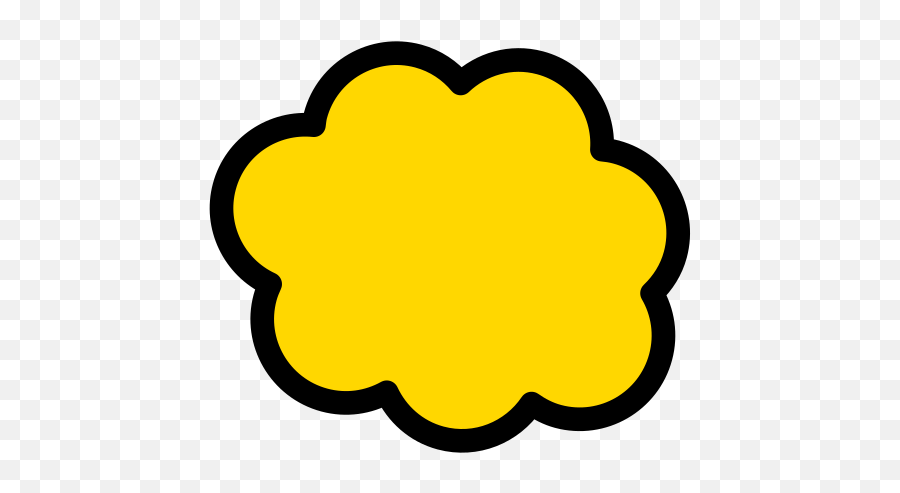 Yellow Cloud Vector Png Clipart - Full Size Clipart 191189 Cloud Clip Art Emoji,Cloud Emoticon