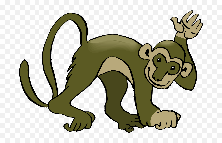 Monkey Clipart - Clipartix Spider Monkey Clipart Cute Emoji,Ape Emoji