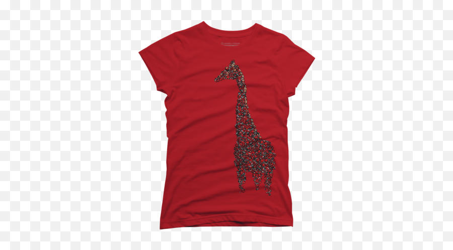 Giraffe Womenu0027s T - Shirts Design By Humans Cool T Shirts For Women Emoji,Red Giraffe Emoji