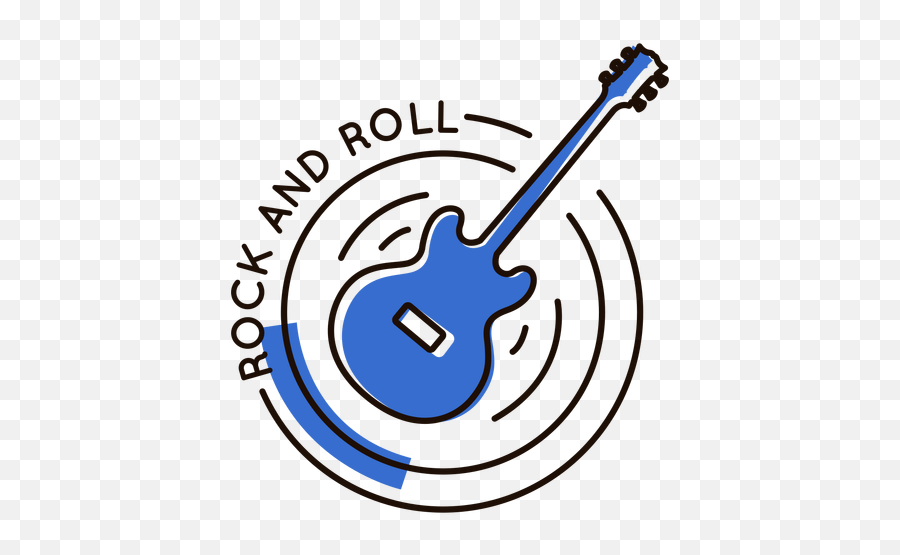 Rock Logo Template Editable Design To - Guitarra Rock In Roll Png Emoji,Rock Girl Guitar Emoticon Facebook