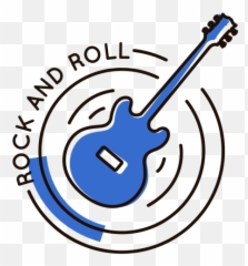 Rock Logo Template Editable Design To - Guitarra Rock In Roll Png Emoji,Rock Girl Guitar Emoticon Facebook