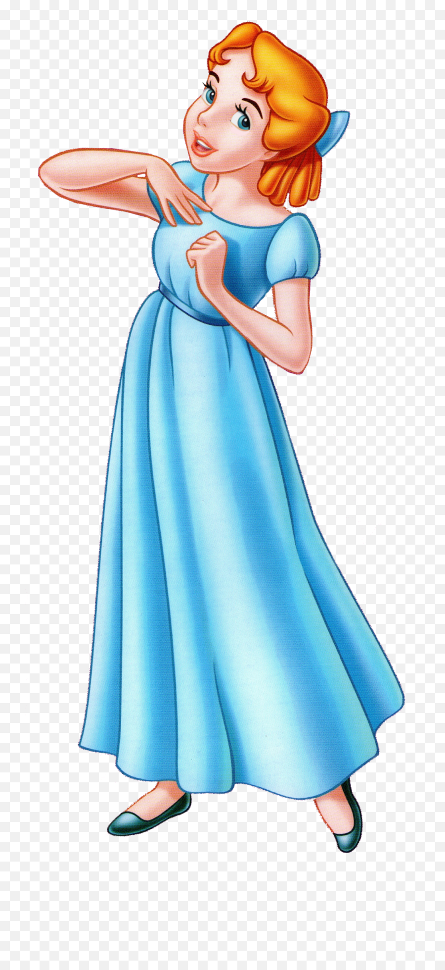 Wendy Darling Disney Fanon Wiki Fandom - Blue Dress Wendy Darling Emoji,Emoji Sleepwear