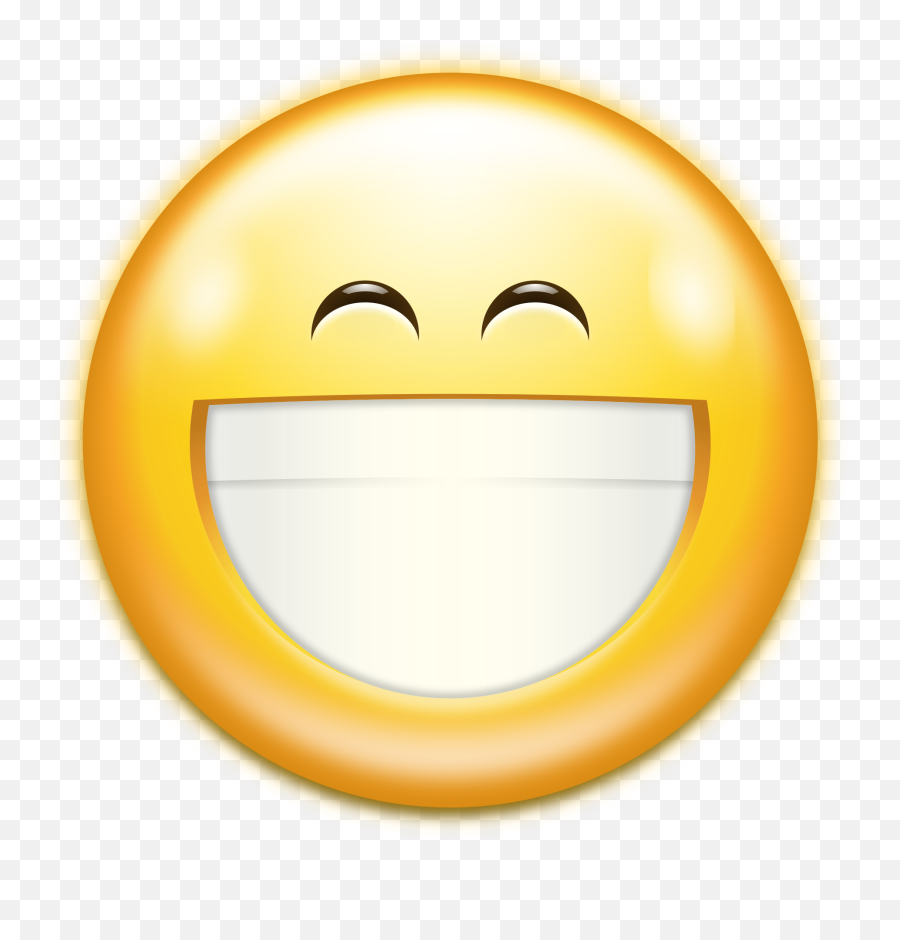 Smile Png - Teeth Smiles Images Free Smile Emoji Cartoon Big Smile Emoji Transparent,Big Think Emoji
