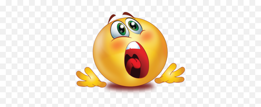 Shouting Frightened Scared Face Emoji - Emoji Shouting,Scared Emojis Pdf