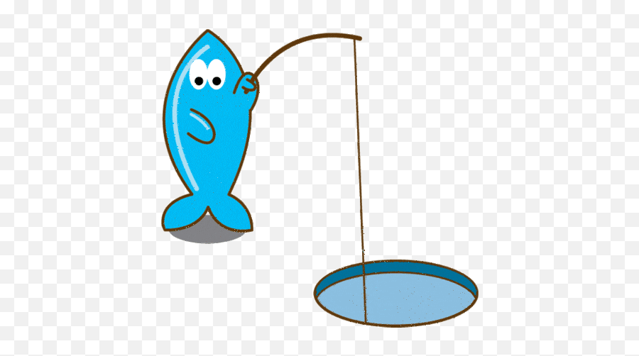 Fishing Fishing Pole Sticker - Fish Emoji,Fishing Rod With Fish Emoji