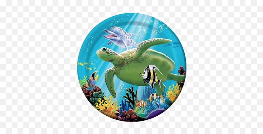 Ocean Party Lunch Plates Just Party Supplies Nz Emoji,Sea Turtle Emoji