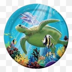 Ocean Party Lunch Plates Just Party Supplies Nz Emoji,Sea Turtle Emoji