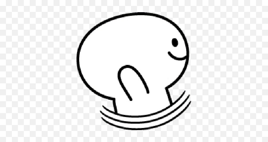 Rabbit Smile Emoji Sticker Pack - Stickers Cloud,Smile Emoticon Line Drawing