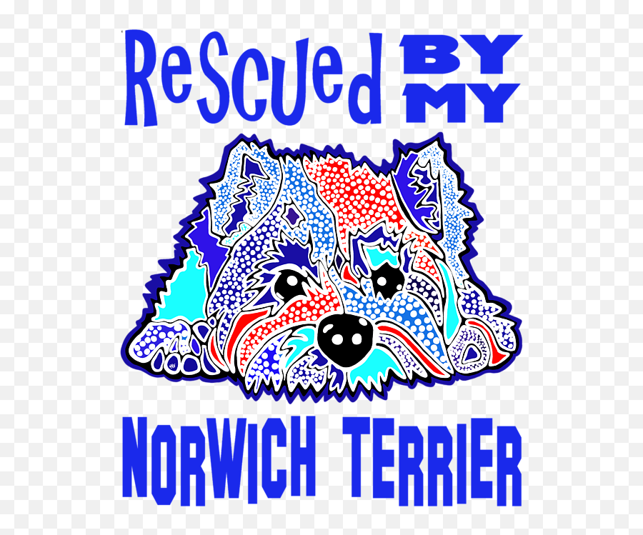 Rescued By My Norwich Terrier Terriers Puppy Puppies Dog Dogs Jackie Carpenter Gift Rescue Pet Pets Kids T - Shirt Emoji,Shrunk Emotions