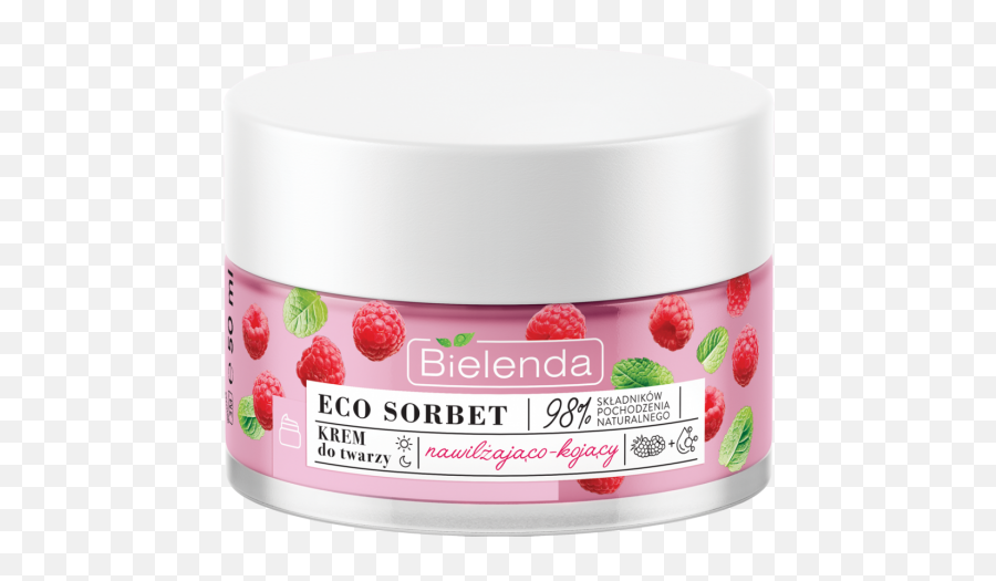 Bielenda Eco Sorbet Raspberry Moisturizing - Soothing Cream Emoji,Raspberry Emojis