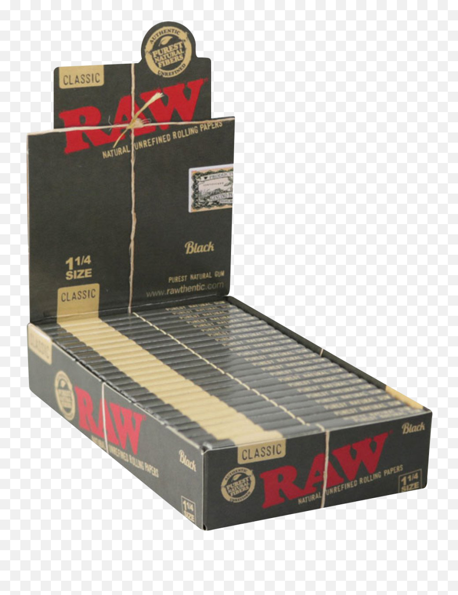 Raw Black 1 14 Classic Rolling Papers - 24 Pack Emoji,6 Differrent Emojis On 1 Peice Of Paper