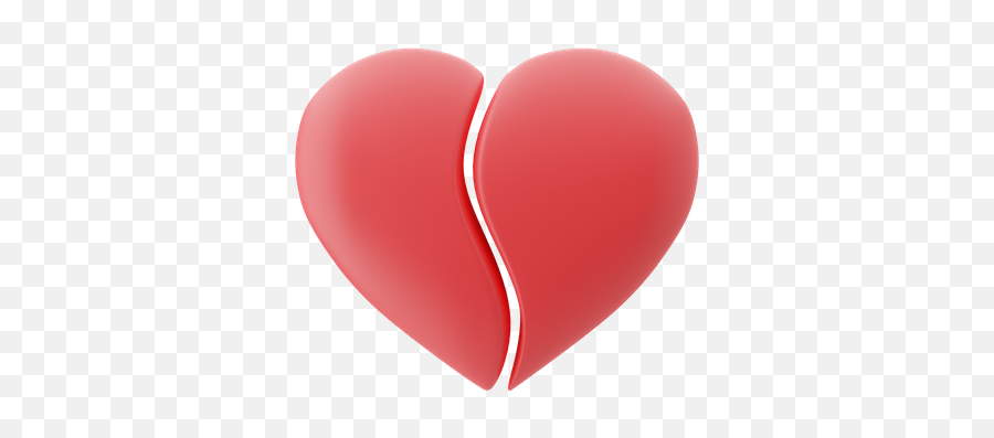 Premium Panic Heart Emoji 3d Illustration Download In Png,Broken Emoji