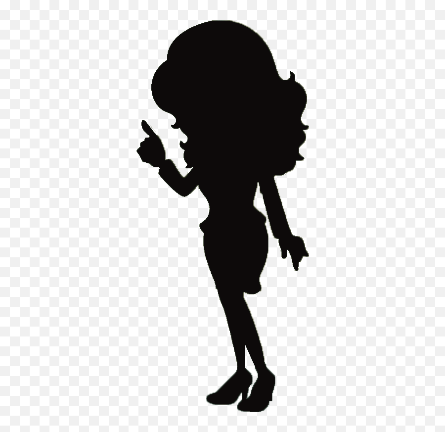 Cartoon Clip Art - Png Cartoon Woman Curly Hair Transparent Emoji,Kneel Emoji Girl