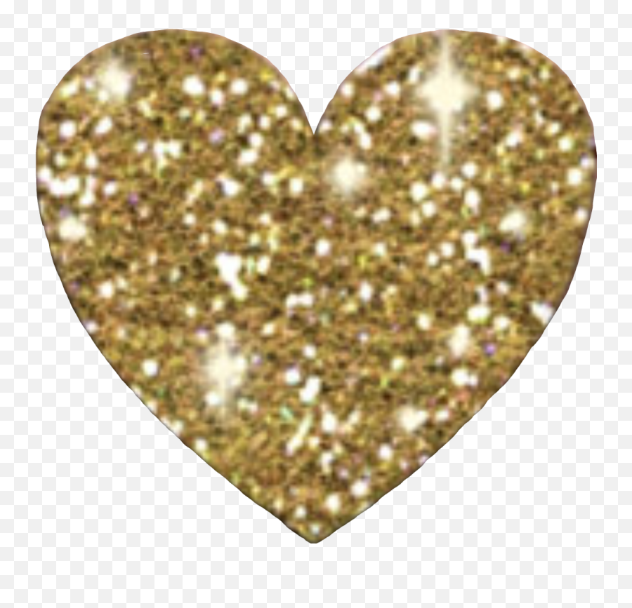Glitter Gold Heart Png Photos Png Mart Emoji,Glitter Heart Emoji