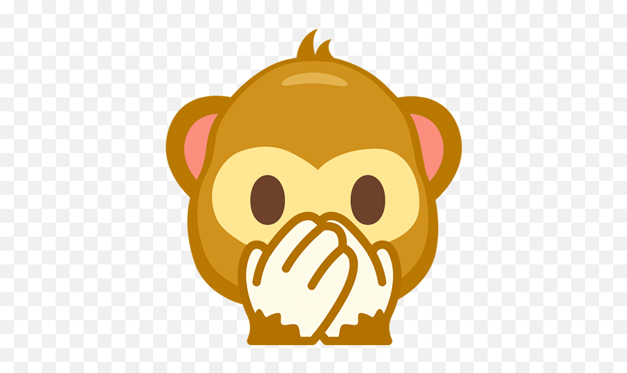 Monkey Emoji Funny Cute Sticker By Lemon Tea - Happy,Monkey Emoji