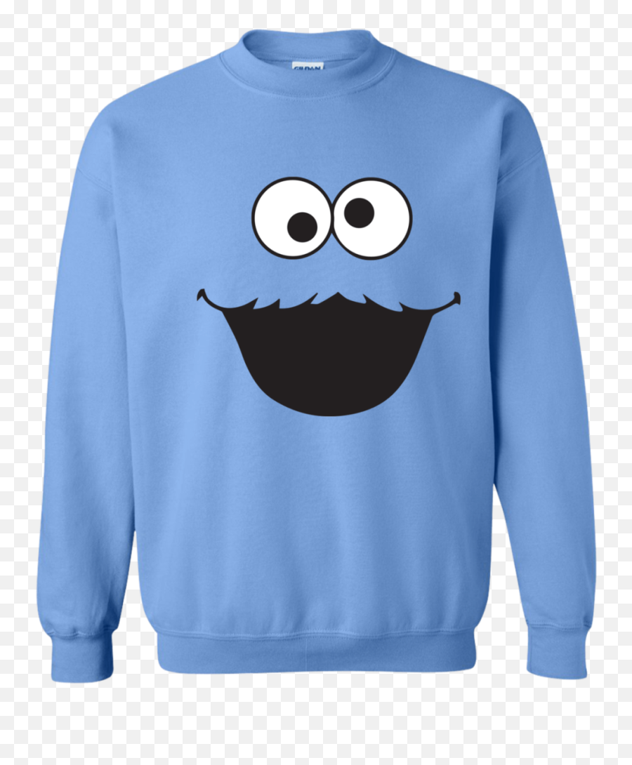 Sesame Street Cookie Monster Face T - Shirt Hoodie Ls Cookie Monster T Shirt Emoji,Cookie Monster Emoticon