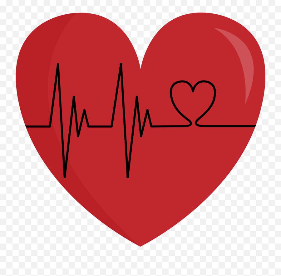 Heart Clipart Heartbeat Heart Heartbeat Transparent Free - Wat Ratburana Emoji,Heart Pulse Emoji
