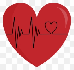 Heart Clipart Heartbeat Heart Heartbeat Transparent Free - Wat Ratburana Emoji,Heart Pulse Emoji