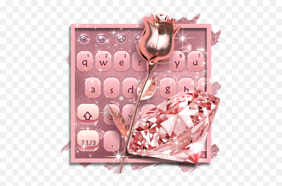 Rose Gold Glitter Keyboard - Arik Jewelry Emoji,Rose Gold Emoji