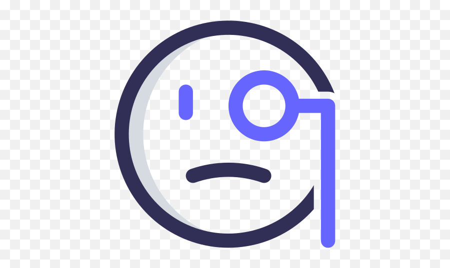 Monocle Emo Emoticon Face Emoji - Happy,Monocle Emoji