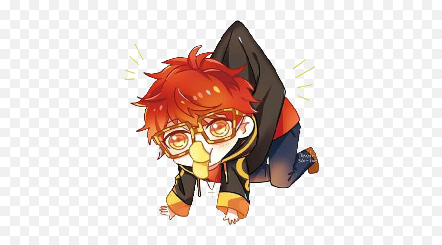 Luciel Seven 7 707 Saeyoung Sticker - Fictional Character Emoji,Seven Mystic Messenger Emoji