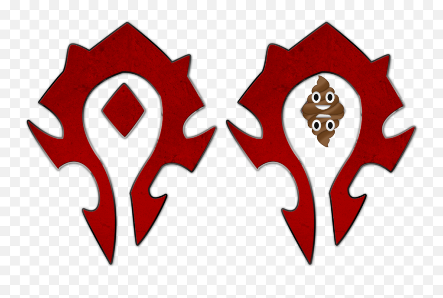 Horde Symbol Is A Toilet Seat On Fire - Language Emoji,Warcraft Emojis