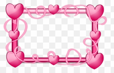 Heart Frames - Clip Art Library Border Design Pink Heart Emoji,Heart Emoji Border